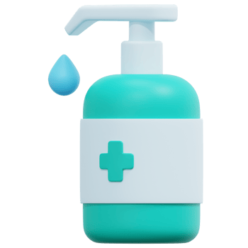 hand sanitizer 3d render icon illustration png