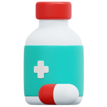 medicine 3d render icon illustration png