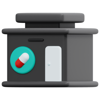 drugstore 3d render icon illustration png