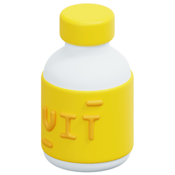 vitamin 3d render icon illustration png
