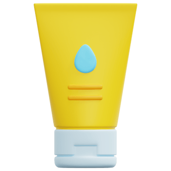 lotion 3d render icon illustration png