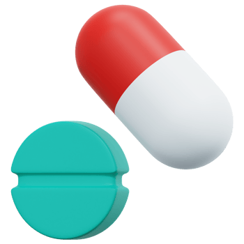 pills 3d render icon illustration png
