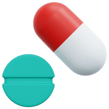 pills 3d render icon illustration png