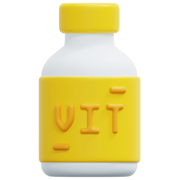 vitamin 3d render icon illustration png