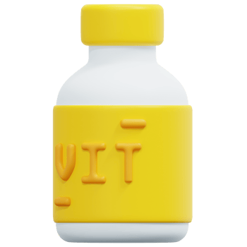 vitamin 3d render icon illustration png