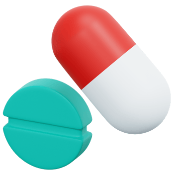 pills 3d render icon illustration png