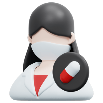 pharmacist 3d render icon illustration png