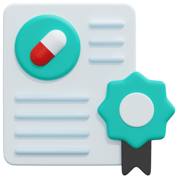 certificate 3d render icon illustration png