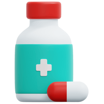 medicine 3d render icon illustration png