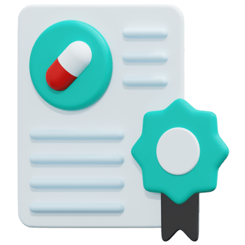 certificate 3d render icon illustration png