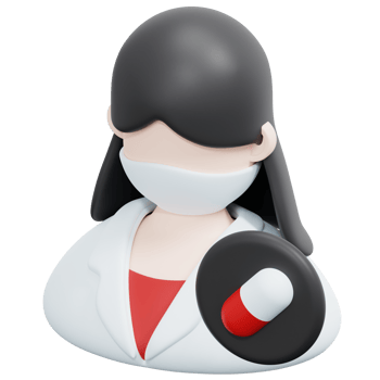 pharmacist 3d render icon illustration png