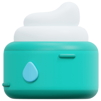 cream 3d render icon illustration png