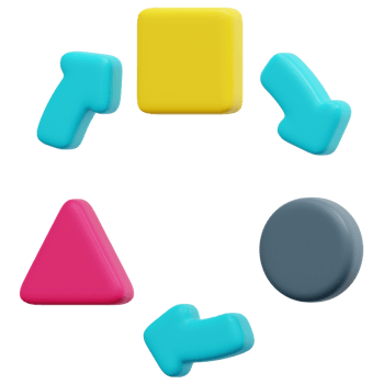 link 3d render icon illustration png