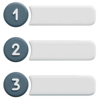 priority 3d render icon illustration png