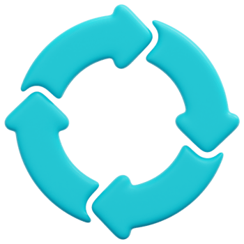 continuous 3d render icon illustration png