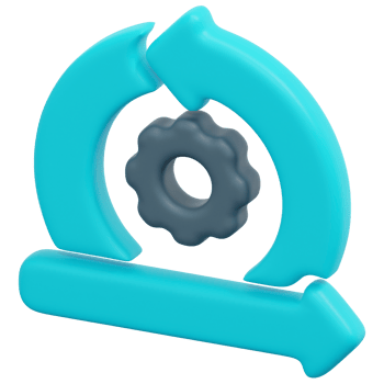 iteration 3d render icon illustration png
