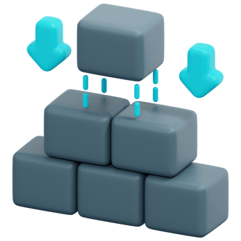 build 3d render icon illustration png
