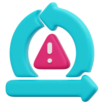 risk 3d render icon illustration png