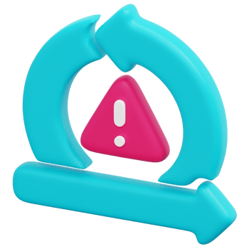 risk 3d render icon illustration png