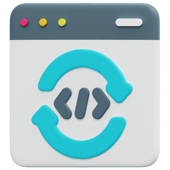 updating 3d render icon illustration png