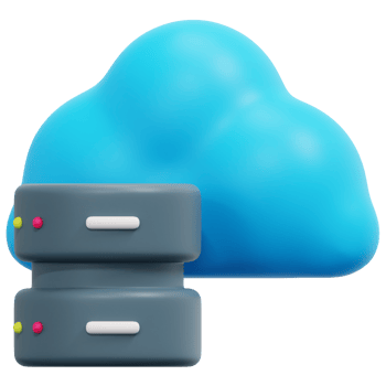 cloud 3d render icon illustration png