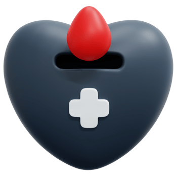 blood donation 3d render icon illustration png