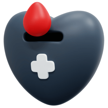 blood donation 3d render icon illustration png