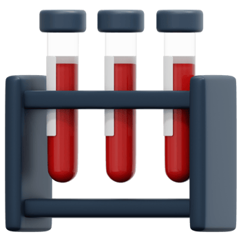 blood test 3d render icon illustration png