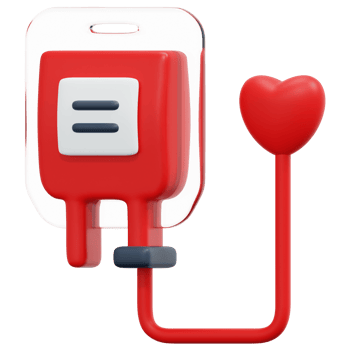 blood donation 3d render icon illustration png