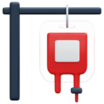 transfusion 3d render icon illustration png