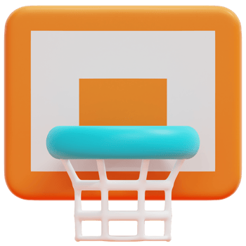 backboard 3d render icon illustration png