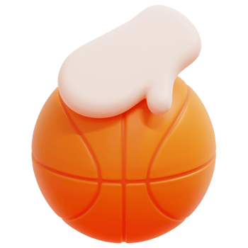 dribble 3d render icon illustration png