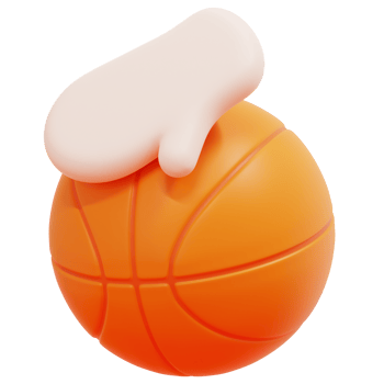 dribble 3d render icon illustration png