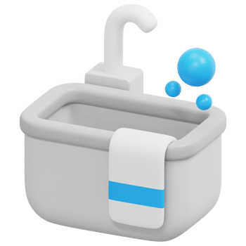 bathtub 3d render icon illustration png