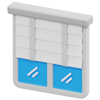 blinds 3d render icon illustration png