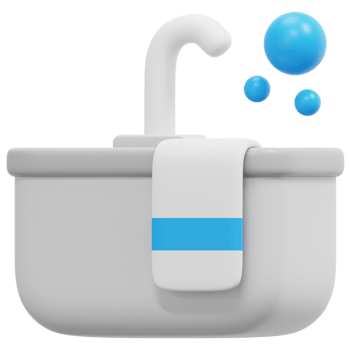 bathtub 3d render icon illustration png