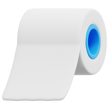 toilet paper 3d render icon illustration png