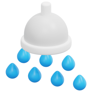 shower 3d render icon illustration png