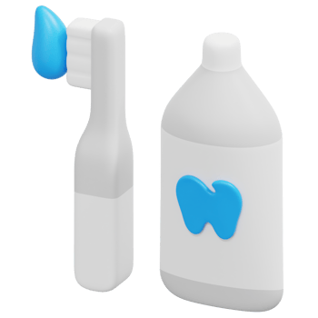 toothbrush 3d render icon illustration png