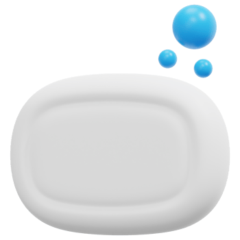 soap 3d render icon illustration png