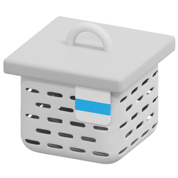 hamper 3d render icon illustration png