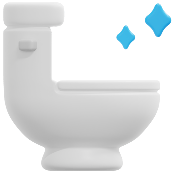toilet 3d render icon illustration png