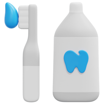 toothbrush 3d render icon illustration png
