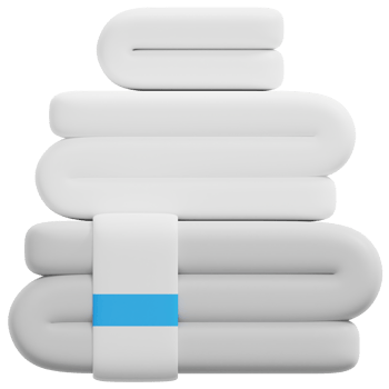 towel 3d render icon illustration png