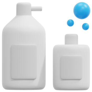 shampoo 3d render icon illustration png