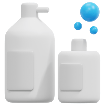 shampoo 3d render icon illustration png