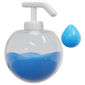 hand wash 3d render icon illustration png