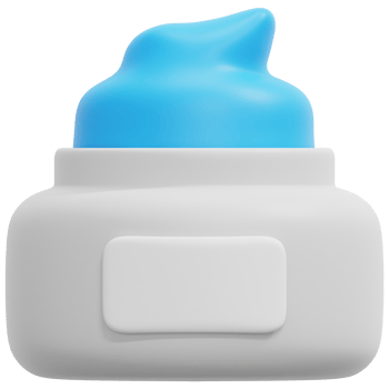 cream 3d render icon illustration png