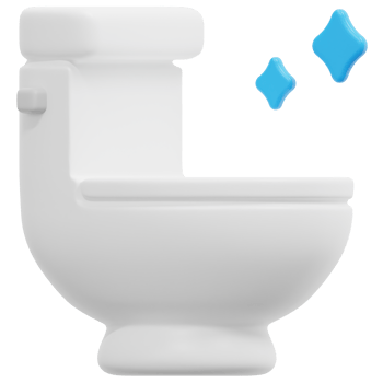 toilet 3d render icon illustration png