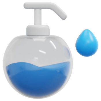 hand wash 3d render icon illustration png